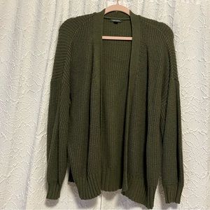Plus Size Green Wild Fable Open Cardigan